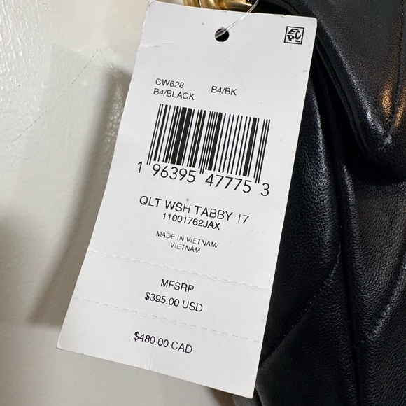 NWT Coach Times Square Tabby 17 - Quilted Black Leather - CW628 - Picture 2 of 16